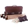 Senza marchio X Grande Set Rummy Ovale Madrepera 100% Gioco di Piastrelle Fatto a Mano 🎁...