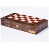 Senza marchio Set Backgammon 100% Legno Massello Fatto a Mano Gioco Mosaico da Tavolo...