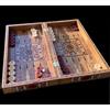 Senza marchio Set Backgammon Fatto a Mano in Legno Massello Gioco da Tavolo Mosaico 13,8"...