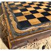 Senza marchio Scacchiera vintage 100% legno massello di noce fatta a mano, uso a vita e...