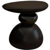 LiQENT-149 Tavolino Basso Tavolino da divano minimalista, tavolo portaoggetti for soggiorno, angolare artistico, tavolino caffè(Nero)
