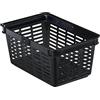 Durable 1801565060 Shopping Basket 19 Cestino Spesa da 19 Litri in PPL con Grande Maniglia in Nylon, Confezione da 1 Pezzo, Nero