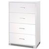 Sarmog Kit Mobile CASSETTIERA 4 POSTI H112 L70 P41 Cm Finitura Bianco GRAFFIATO 772k