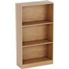 Vida Designs Cambridge 3 Ripiano Medium Libreria, Moderno Space-Saving Mobile contenitore for Soggiorno, Camera da letto or Ufficio, Autoportante Design, H108xW60xD24cm (Rovere)