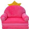 nana shop Poltrona per bambini, mini poltrona pieghevole 2 in 1, comoda poltrona in peluche con materasso, divano letto per cameretta (Trono)