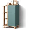 Livinity Mobiletto bagno Marano, Grigio-blu, 50 x 90 cm con anta e cassetto
