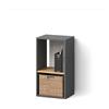 Livinity Libreria Lorena, Antracite/Rovere dorato,
