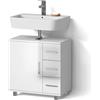 Livinity Mobile sottolavabo per bagno Eisak, Bianco lucido, 60 x 60.8 cm