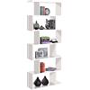 Habitdesign Bricohabitat 13Casa - Kafka A8 - Libreria. Dim: 80x25x192 h cm. col: Bianco. Mat: Melamina.