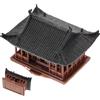TOYANDONA Mini Pagoda Stile Zen Cinese Marrone in Plastica di Statua per Decorazione Micro Paesaggistica da Scrivania per Uffici e Spazi Tranquilli