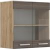 Vicco Mobile da cucina in vetro R-Line, Grigio nobile, 60 cm