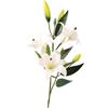 Generic Fiori artificiali per feste, matrimoni, bouquet da sposa, pianta finta, lilium brownii, fiori di seta per fotografia, per tavolo da soggiorno (bianco)