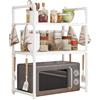Generic Scaffale Per Panettieri Da Cucina: Scaffale Per Microonde, Organizer Per Utensili Da Cucina E Posate | Piano Di Lavoro Da Cucina Resistente Con Supporto Per Microonde