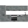 B BELINI GROUP Belini, Rose - Cucina monoblocco, 300 cm, cucina componibile, senza elettrodomestici, con armadietti pensili e mobiletti, con piani di lavoro, legno elegante