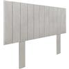 DHOME Testiera in Legno Riciclato DM con Gambe Stile Pallet Verticale Letto Pallet Supporti inclusi (Grigio Tribale, 110cm)
