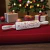 Doni Bomboniere 1 pz Mattarello in Legno Stampino per Dolci Assortiti Regalo Natale Personalizzabile Casa Utile Economico Legno Idea Regalo Amici Speciali Mamma Donna Lui Lei Economico Originali