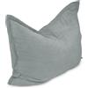 chilly pilley L XL XXL Sacchetto Di Fagioli Cuscino Da Pavimento In Velluto A Coste Cuscino Di Fagioli In Polistirolo Imbottitura Gigante Materiale 100x155 Grigio