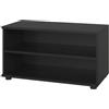 Vicco Mobile da soggiorno Berno, Nero, 70.8 x 38.9 cm con 2 scomparti, adatto per riporre libri e raccoglitori