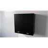 Alfredo Calandrelli CALANDRELLI - Pensile Cucina in Legno Nobilitato Nero, Mobile Alto con 2 Ante, Pensile Componibile Moderno Made in Italy (Altezza 90XLarghezza 90XProfondità 33 centimetri)