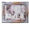 Cer-Plast - Armadietto portachiavi in legno con pannello portachiavi, organizer per chiavi da parete, stile vintage