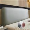 AYUOEODM Copritestiera Letto Matrimoniale Ecopelle Copri Testata Letto Matrimoniale/Singolo Una Piazza E Mezza Elastica Universale Copertura Per Testiera Per Letto Protezione(Color:Silver gray,Size:140-160cm)