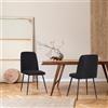 ALBATROS BONO - Set di 2 sedie da cucina in stile retrò, ergonomiche e imbottite, rivestimento in velluto e gambe in metallo, comode e facili da pulire, sala da pranzo, soggiorno