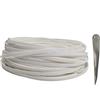 Feyart 29,9 m 8 mm in rattan per tutte le condizioni atmosferiche + strumento di tessitura, kit di riparazione per mobili da giardino in rattan, set tavolo sedia divano, bianco