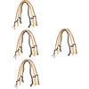 DIYEAH 4 Set Rete Decorativa per Collana Appesa Collane Collanina Necklace Cordoncino macramè Collana Porta Pietra Porta Ciondolo Sospeso Porta Collana di Cristallo Corda 5 Pezzi*4