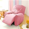 Chickwin Copripoltrona Relax Reclinabile, 1/2/3 Posto Copripoltrona Relax Universale con Tasche Fodere Poltrona Relax Lavabile Rimovibile, Copertura per Poltrona Reclinabile (1 Posto,Rosa)