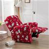 Hearda Copripoltrona Relax Reclinabile Universale, Natalizio Carino Fodere Poltrona Relax Elasticizzato Copripoltrona 1 Posto con Tasca Copripoltrona Reclinabile Fodere per Poltrone (Babbo Natale)
