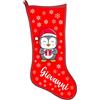 Colorfamily Calza Befana Personalizzata con Nome Pinguino Idea Regalo Natale Epifania Personalizzabile