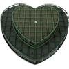 FONDOTIN 2 Pezzi Spugna per Fiori in Forma di Cuore Verde, Assorbente e Pratica per Composizioni Floreali, Materiale Creativo per DIY e Fioristi Stili Multipli