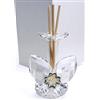 DLM Bomboniere DLM 32557 (Kit 12 Pezzi) Profumatore Fiore 3 Petali in Cristallo con Quadrifoglio Coppia 50 Anniversario Nozze d'oro Cinquantesimo Compleanno Diffusore per Ambienti Profumo bomboniera