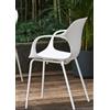 Connubia 2 Sedie Ops! con braccioli CB2311 Bianco Ottico Opaco P94