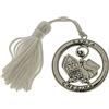 Doni Bomboniere Cresima 12 pz Ciondolo in Metallo con Nappina Bianca con Simboli Sacri Ragazzo Ragazza Maschio Pensierino Femmina Accessorio Decorazione Idee Regalo Complete Originali Economiche