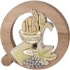 Generico Cornice Icona Legno e Resina Prima Comunione 10 cm BOMBONIERA