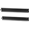 FRAMADO Entrata - Scaffale Portascarpe da Parete set da 2 - Organizer Sospeso, Contenitore per Scarpe per Ingresso o Cabina Armadio - Lunghezza 78 cm - Design Salvaspazio - In Metallo - Nero