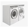 PLATAN ROOM Armadio alto per lavatrice o asciugatrice 130 cm di larghezza mobile per lavatrice o asciugatrice per bagno (65 cm di profondità, bianco opaco)
