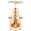 Brubaker Piramide Natalizia in Legno - con Re, Cantori, Maria, Giuseppe e Gesù - Modello da 55 cm per Natale - Elegante e Raffinata, per 6 Candeline da Tavolo - Dipinta a Mano con Dettagli Unici