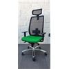 GALIZIA prjme GALIZIA PRIME - Sedia da Ufficio Ergonomica con Schienale in Rete Traspirante, Sedia Scrivania con Rotelle e Comoda Seduta Imbottita, Dotata di Meccanismo Syncro, Poltrona Ufficio Made in Italy