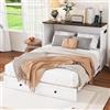 Soweiz Armadietto da 140 x 200 cm, letto pieghevole per montaggio a parete, salvaspazio, per soggiorno e camera degli ospiti, struttura in legno stabile (bianco)