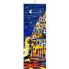 Napolamp Mattonella in Ceramica cm. 10x30 con Stampa di Uno Paesaggio della costiera amalfitana, Paesaggio Positano Notte 1 piastrella Ornamentale da Appendere.