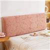 WSGJHB Copri Testiera Letto Matrimoniale Copritesta Elastico Protezione Stampa Tinta Unita 140-170 cm Rosa