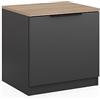 Vicco Comodino camera da letto Betti, Antracite/Sonoma, 50 x 50 cm | per riporre oggetti di uso quotidiano e combinabile