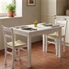 Linea Azzurra Tavolo Firenze 90x60 +30 90 Estensione di Eleganza e Funzionalità Made in Italy (Bianco frassinato)