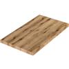 Kiamami Valentina - Top per lavabo da appoggio da 80cm in legno rovere naturale
