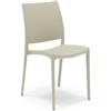 REDÒKASA Sedia in polipropilene MOON impilabile resistente ai raggi UV design moderno per sala da pranzo (Corda, 1)