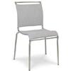 Connubia Set 2 Sedie Air CB93 Impilabile Struttura Acciaio Satinato - Seduta Net Grigio