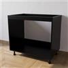 Alfredo Calandrelli Mobile per lavello da Incasso Senza Ante, Colore Nero, Misure 90X55X72, Spessore 18 mm