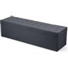 MG Design Pouf contenitore imbottito 45 × 160 cm Grigio scuro - capacità ca. 190 L, fino a 300 kg, struttura in legno massiccio, superficie opaca con trama fine, già montato e facile da pulire
